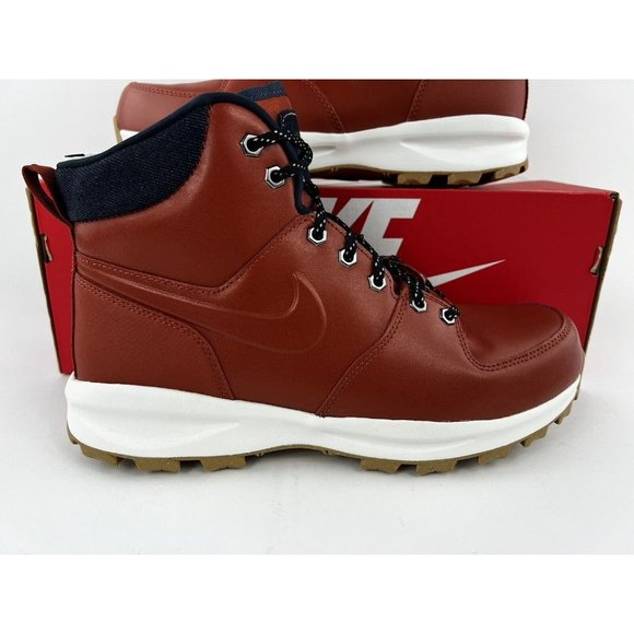 Nike Manoa Leather Rugged Orange Men's Boots Special Edition Black DC8892-800 - Picture 4 of 11